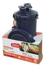 Steklenica 2v1+ 2 skodelici BIVOUAK 2x350ml modra Zolux