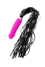 Erotic Collection Black & Red 16cm Toyfa vibrator z bičem