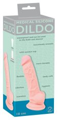 Erotic Collection Medicinski silikonski dildo s priseskom 18 cm