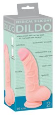 Erotic Collection Medicinski silikonski dildo s priseskom 20 cm