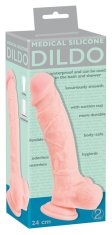 Erotic Collection Medicinski silikonski dildo s priseskom 24 cm