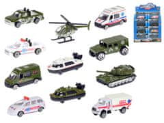 Vozila vojaška/ambulantna 7-8 cm kovinska 1:64 prosti tek