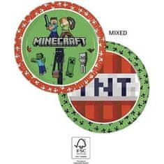 Procos Papirnati krožniki minecraft 23cm, 8 kosov -