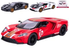 Ford GT Heritage Edition 12,5 cm 1:38 kovinski reverz - mešanica barv (rdeča, črna, bela)