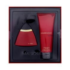 Mauboussin in Red Set parfumska voda 100 ml + gel za prhanje 200 ml za ženske