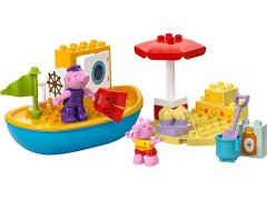 LEGO LEGO DUPLO 10432 Plovba s Peppa Pig - Ustvarjalni komplet za otroke od 2. leta starosti z 23 elementi in 2 minifiguricama