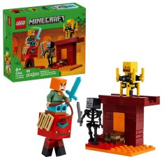 LEGO LEGO MINECRAFT 21266 Bitka pri Lavi v Netherju – 99 elementov, primerno za otroke od 6 let, vključuje 1 minifigurico.