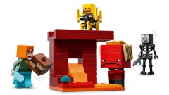 LEGO LEGO MINECRAFT 21266 Bitka pri Lavi v Netherju – 99 elementov, primerno za otroke od 6 let, vključuje 1 minifigurico.