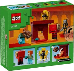 LEGO LEGO MINECRAFT 21266 Bitka pri Lavi v Netherju – 99 elementov, primerno za otroke od 6 let, vključuje 1 minifigurico.