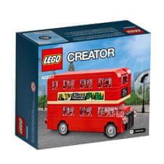 LEGO LEGO CREATOR 40220 London Bus - Gradite ikonični londonski avtobus s 118 kosi, primerno za otroke od 7. leta naprej.