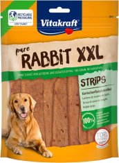 Vitakraft VITAKRAFT Pure Rabbit Strips - Prigrizek za pse - 250 g, brez glutena, naravni, primerno za vse pasme, meaty in čvrst