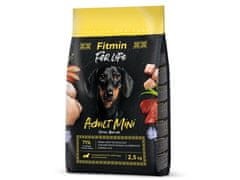 Fitmin FITMIN For Life Mini Adult suha pasja hrana za majhne pasme - 2,5kg, piščanec, brez sladkorja, splošno zdravje