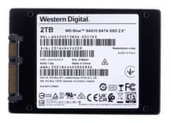 WD Western Digital Blue SA510 2.5" 2 TB SSD, Serial ATA III, visoka hitrost in zanesljivost za prenosne računalnike in PC.