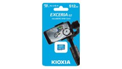 KIOXIA Kioxia LMEX2L512GG2 512GB MicroSDHC UHS-III, vodoodporen, zaščitni, 100MB/s branja, 50MB/s pisanja, modra barva