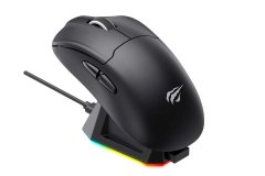 Havit Havit MS979WB brezžična miška, ergonomska, 6 gumbov, črna, optična, idealna za gaming, dolžina dosega 10 m