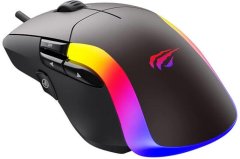 Havit Havit MS959S gaming miška, ergonomska, 8 gumbov, optična, črna, 1.6 m kabel, zaslon s potiskom, idealna za igranje