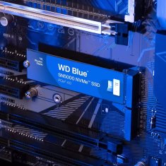 WD Western Digital Blue SN5000 500 GB M.2 PCIe 4.0 NVMe SSD - Hitrost branja 5000 MB/s, 5-letna garancija, TLS NAND