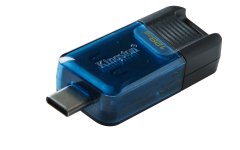 Kingston Kingston Technology DataTraveler 128GB USB-C 3.2 Gen 1 - Hiter prenos podatkov do 200MB/s, črna barva, kompaktna zasnova