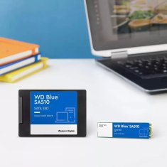 WD Western Digital Blue SA510 250 GB M.2 SATA III SSD - Zmogljivo in zanesljivo shranjevanje za vaš računalnik ali prenosnik