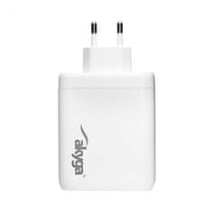 Akyga Univerzalni polnilec USB-A + 3x USB-C PD 5-28V / max 5A 140W Quick Charge 3.0 GaN, bel