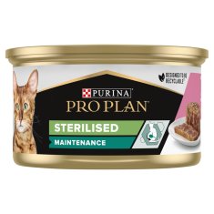 slomart PURINA Pro Plan Sterilizirano mokro mačje prehrano - losos s tuno, 85g za odrasle mačke, brez glutena, za sterilizirane mačke