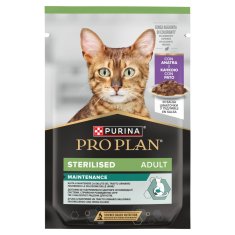 slomart Purina Pro Plan Sterilizirano mačje mokro hrano s hrčkom v omaki - 85g za odrasle mačke, brez glutena, brez umetnih barvil