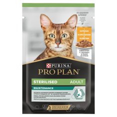 slomart PURINA Pro Plan Sterilizirano vzdrževanje s piščancem v omaki - mokra hrana za mačke, 85 g