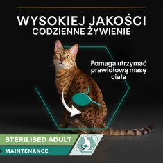 slomart PURINA Pro Plan Adult Sterilizirana prehrana za mačke govedina v omaki - 85 g, mokra hrana za mačke, brez glutena