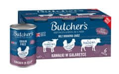 Butcher's BUTCHER'S Original Mega paket mešanih koščkov v želeju - mokra hrana za pse - 6 x 400g