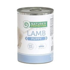 Nature's Protection Naravna zaščita Puppy Lamb - vlažna hrana za mladiče, 400 g, brez sladkorja, brez soje, primerna za vse pasme.