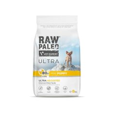 VetExpert RAW PALEO Ultra Mini Puppy Purina s Purčkom - suha hrana za mladiče - 8 kg brez zrn, brez piščanca, za zdrav rast