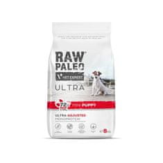 VetExpert RAW PALEO Ultra Mini Puppy Beef - Suha hrana za mladiče malih pasem - 8 kg, brez glutena in umetnih barvil