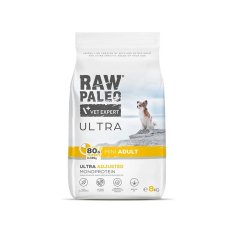 VetExpert RAW PALEO Ultra Mini Suha hrana za pse z puranom - 8 kg - brez žit, brez soje, brez sladkorja, primerna za vse majhne pasme