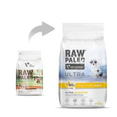 VetExpert RAW PALEO Suha hrana za mladiče z puranom 2 kg - brez glutena, soje in umetnih barvil, posebej za srednje in velike pasme