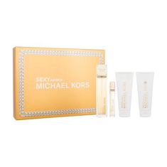 Michael Kors Sexy Amber Set parfumska voda 100 ml + parfumska voda 10 ml + gel za prhanje 100 ml + losjon za telo 100 ml za ženske