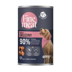 slomart PET REPUBLIC Fine Meat Goveje Mesno Jed - Mokra Pasja Hrana za Odrasle, 400g, Brez Glutena in Um künstních Barvil