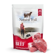 slomart NATURAL TRAIL Mokra hrana za pse z govedino - 500g, brez žit, primerna za vse pasme, brez umetnih barvil, brez sladkorja