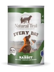 slomart NATURAL TRAIL Every Day bogata z zajcem - mokra hrana za pse, 400g, brez glutena, brez soje, brez sladkorja, primerna za vse pasme