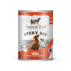 slomart NATURAL TRAIL Every Day mokra hrana za pse z govedino 800g, brez glutena in sladkorja, primerna za vse pasme