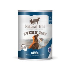 slomart Naravna hrana za pse NATURAL TRAIL Every Day - vlažna hrana z jelenovino, 800g, brezkokošja, brezglutenska, za odrasle pse