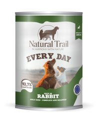 slomart NATURAL TRAIL Every Day - mokra hrana za pse z zajcem, 800g, brez glutenov, brez piščanca, za odrasle pse vseh pasem