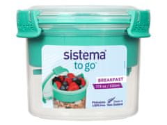 Sistema Sistema TO GO Posoda za zajtrk s skledo in žlico 530 ml, meta