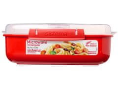 Sistema Sistema Microwave škatla za segrevanje hrane 1,25 l, rdeča