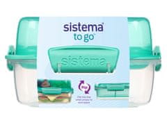 Sistema TO GO škatla za kosilo Flip and Nest 1,24 l, meta