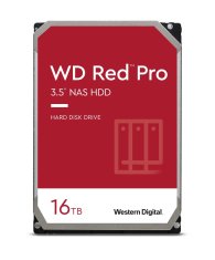 WD Western Digital Red Pro 3.5" 16TB SATA HDD za NAS, 7200 RPM, 512MB predpomnilnik, zanesljivost 24/7