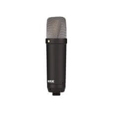 Rode RØDE NT1 Signature Black - profesionalni kondenzatorski mikrofon s SM6 amortizerjem in pop filtrom, XLR kabelom