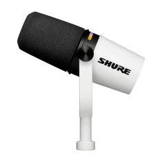 Shure Mikrofon Shure MV7+-W - lectern/vokalni mikrofon z XLR/USB-C priključkom, bel, dinamični, za podkaste