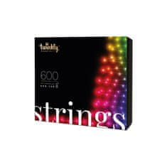 Twinkly Pametne božične luči TWINKLY Strings 600 LED RGB, 48 m, 2. generacija, združljive z Google Assistant in Amazon Alexa