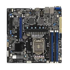 ASUS Matica ASUS P12R-M, Intel C252, micro ATX, LGA 1200, 4x DIMM, DDR4, do 128GB, SATA III, brez Wi-Fi, za strežnike