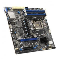 ASUS Matica ASUS P12R-M, Intel C252, micro ATX, LGA 1200, 4x DIMM, DDR4, do 128GB, SATA III, brez Wi-Fi, za strežnike